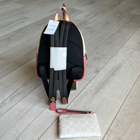 Coach Mini Court Backpack & Wristlet with Butterfly Print - Picture 5 of 6